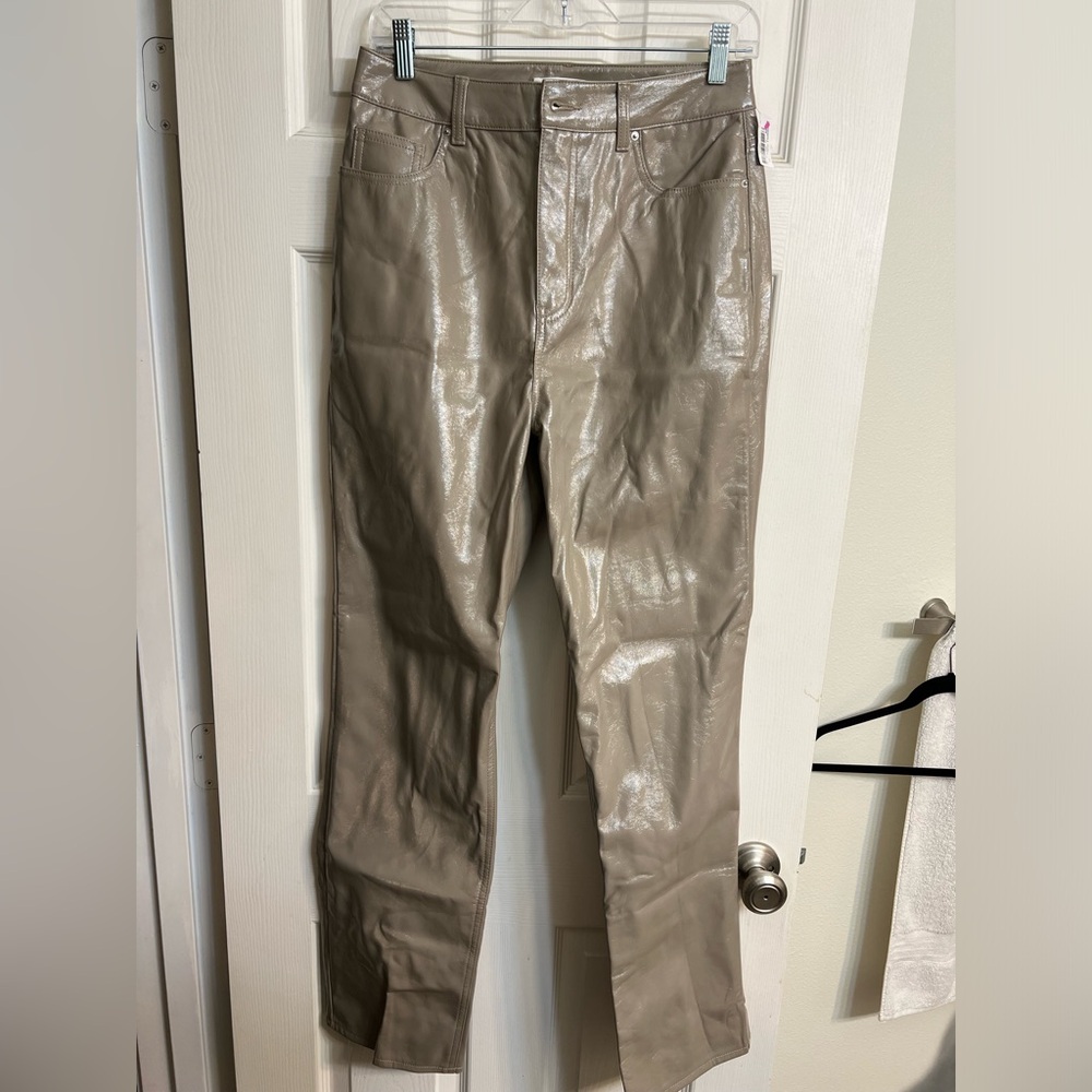 PacSun Taupe Faux Leather Pants